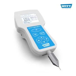Analizador de gases portátil Oxybaby 6 con soporte para control de calidad